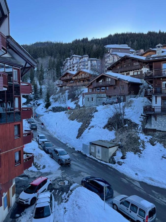 Appartement La Tania 2 pièces garage dans chalet pied pistes Esterno foto