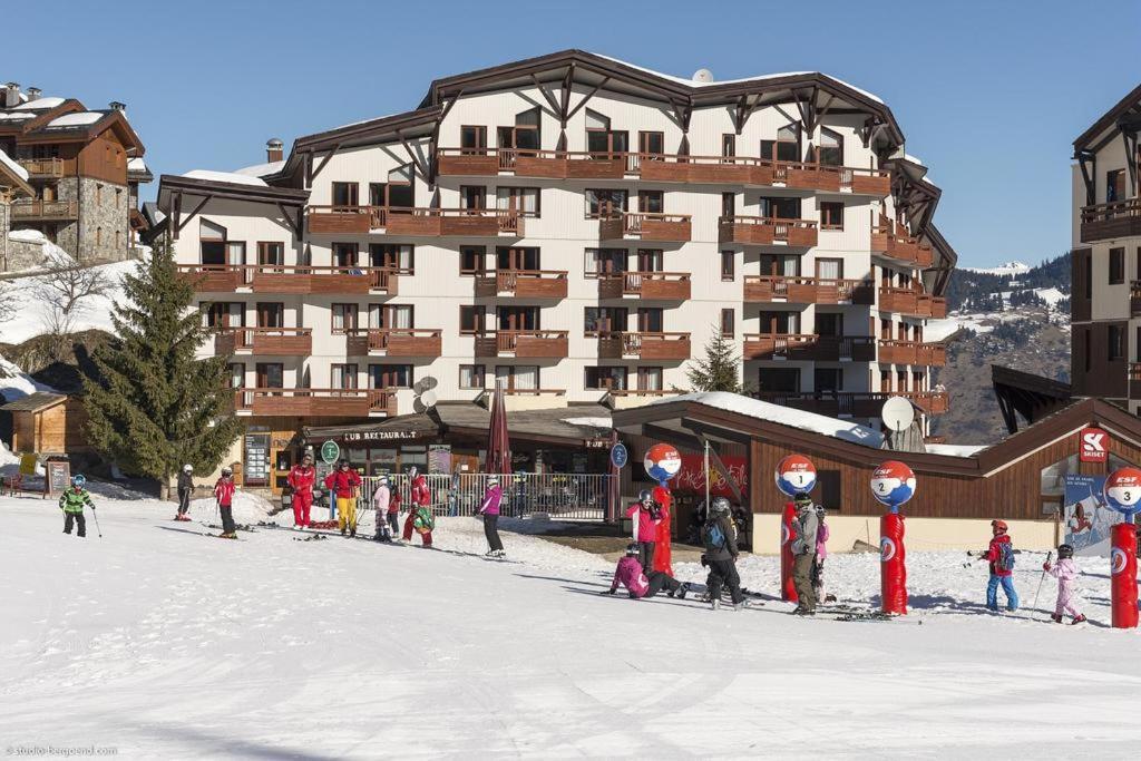 Appartement La Tania 2 pièces garage dans chalet pied pistes Esterno foto